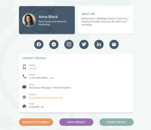 Digital Business Card